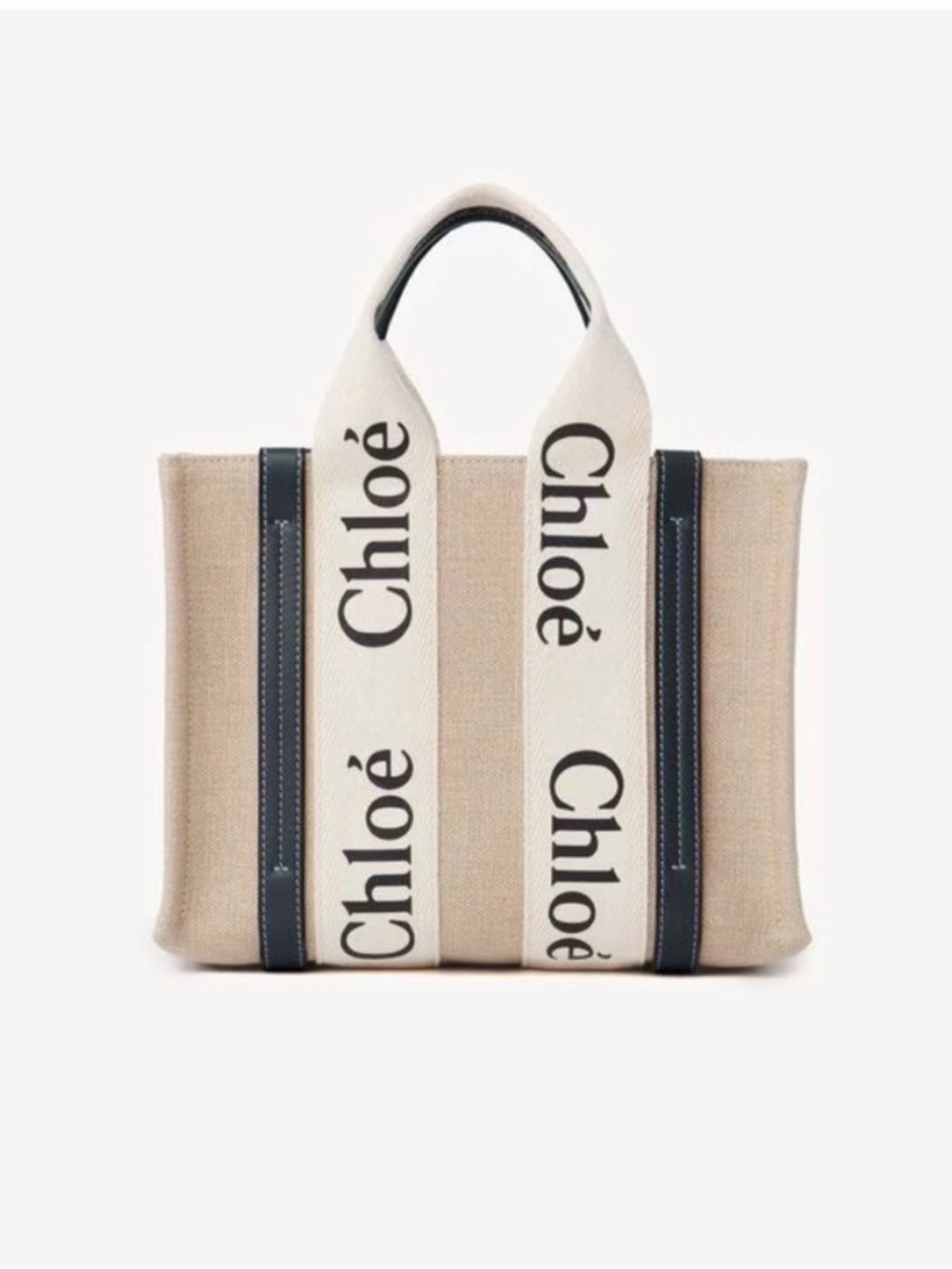 Chloe Woody Small Tote Bag with Crossbody Strap